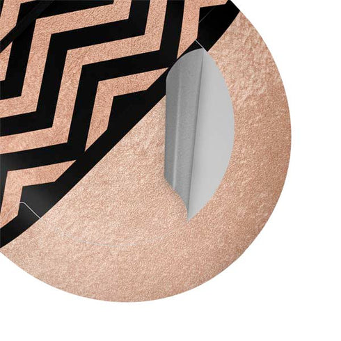 Rose Gold Chevron Split Google Pixel Buds Skin